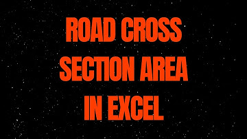 #CrossSection#Area#excel#computer