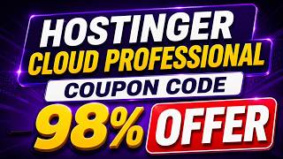 Hostinger Discount Code Cloud Professional ₹8,630 OFF 😱 | 48 Month Deal