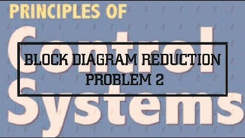 CONTROL SYSTEM - BLOCK DIAGRAM REDUCTION PROBLEM 2- LECTURE 8