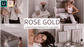 ROSE GOLD Lightroom Mobile Presets Free DNG | Lightroom Presets Tutorial Mobile | Lightroom Presets screenshot 3