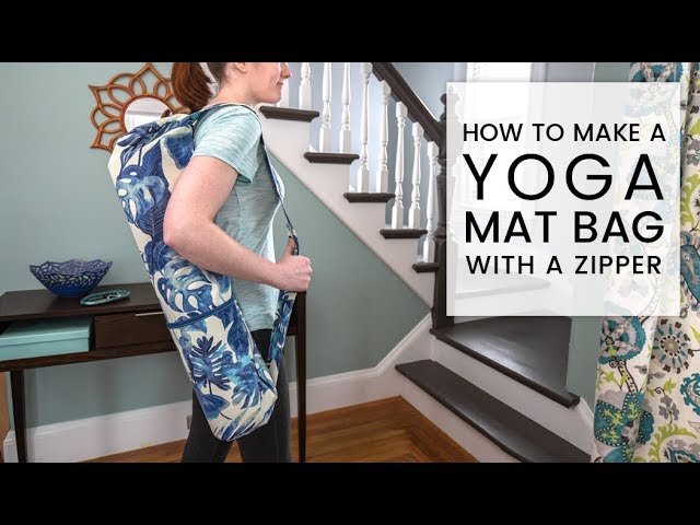 DIY No Sew Yoga Mat Bag 