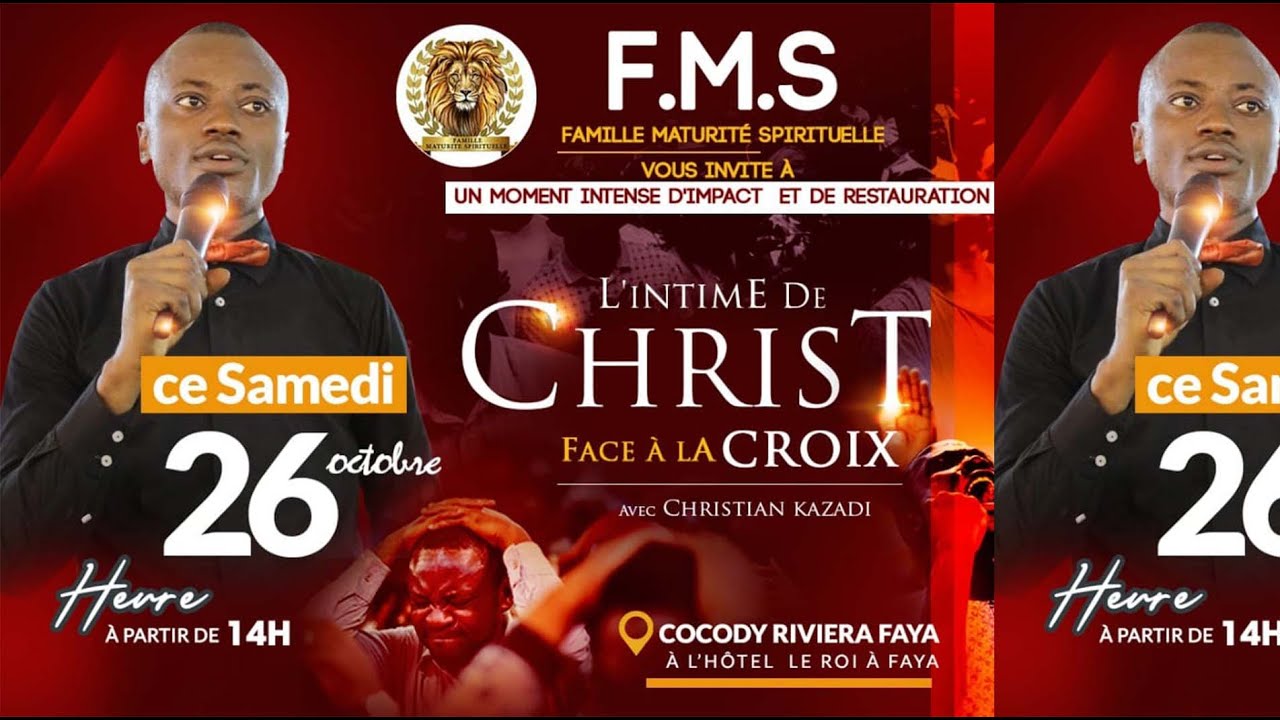 L'intime de Christ Face à la croix Programme de Christian KAZADI