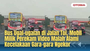 Bus Ugal-ugalan di Jalan Tol, Mobil Milik Perekam Video Malah Alami Kecelakaan Gara-gara Ngekor