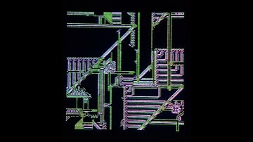 Cellular Worlds. Generative animation on LED panel, 2024. #generativedesign