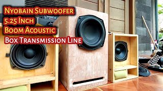 Review Boom Acoustic 5.25 Inch Subwoofer + Box Transmission Line