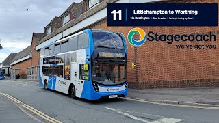 Stagecoach South: Route 11 Littlehampton to Worthing via Rustington, East Preston, Ferring \& Goring