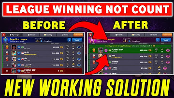 League Winning Not Counting In 8 Ball Pool ? || Complete Solution || - ANKIT XD