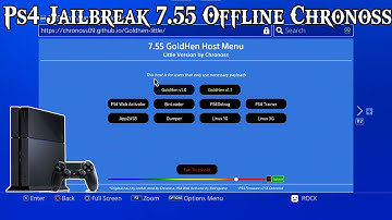 Ps4 Jailbreak 7.55 Offline Chronoss Goldhen1.1 | 1st Attempt |