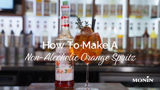 How To Make A Non Alcoholic Orange Spritz with MONIN