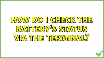 Ubuntu: How do I check the battery