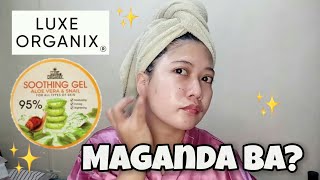 Luxe Organix Soothing Gel Aloe Vera with Snail Review | AFFORDABLE GLASS SKIN