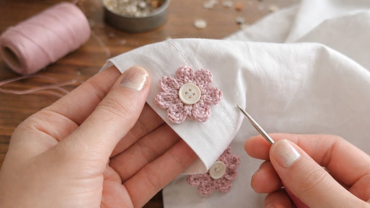 Crochet Flower for Shirts (Super Easy!) | Beginner-Friendly DIY