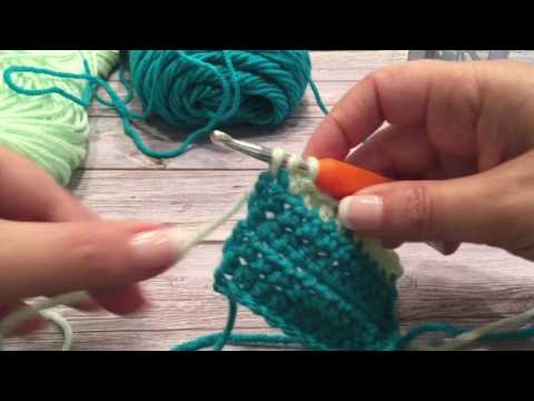 How To:  Change Yarn or Color With Half Double Crochet Stitch