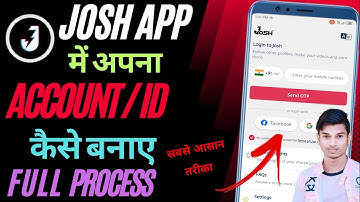 josh app me account kaise banaye | josh app me id kaise banaye | how to create account on josh app
