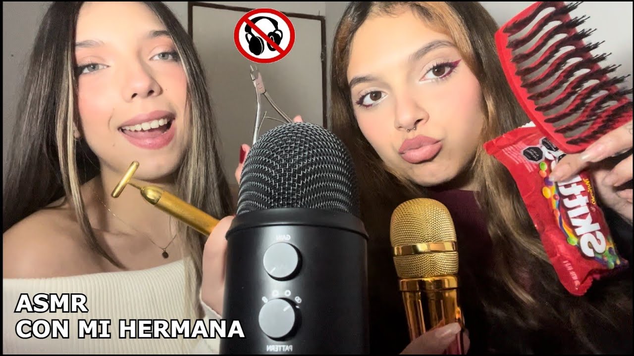 ASMR PARA PERSONAS QUE NO TIENEN AUDIFONOS O LOS PERDIERON | PRIMER SISTERS SUNDAY! | ft Sofiwi