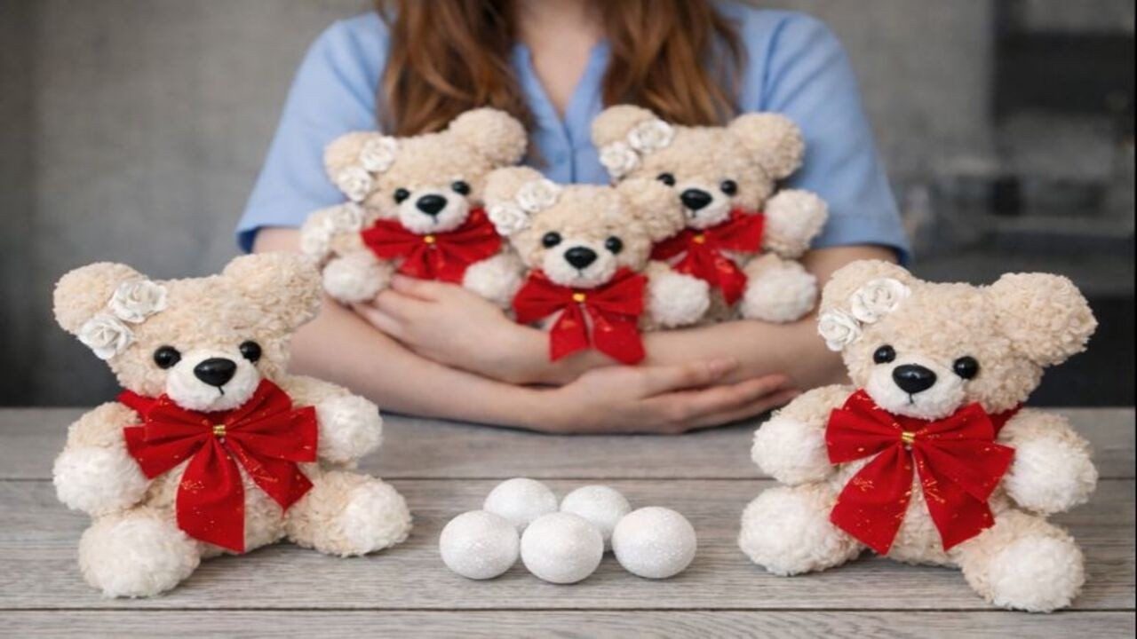 ГЕНИАЛЬНАЯ ИДЕЯ 🧸 Сделать плюшевого мишку очень просто, без шитья и вязания.