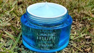 Lakme Absolute Hydra Pro Gel Day Creme    review & demo | RARA | 72hr Hydrating gel moisturizer