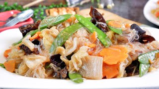 Super Easy Buddha’s Delight 罗汉斋 Vegetarian Stir Fry Mixed Vegetable Recipe - Luo Han Zhai