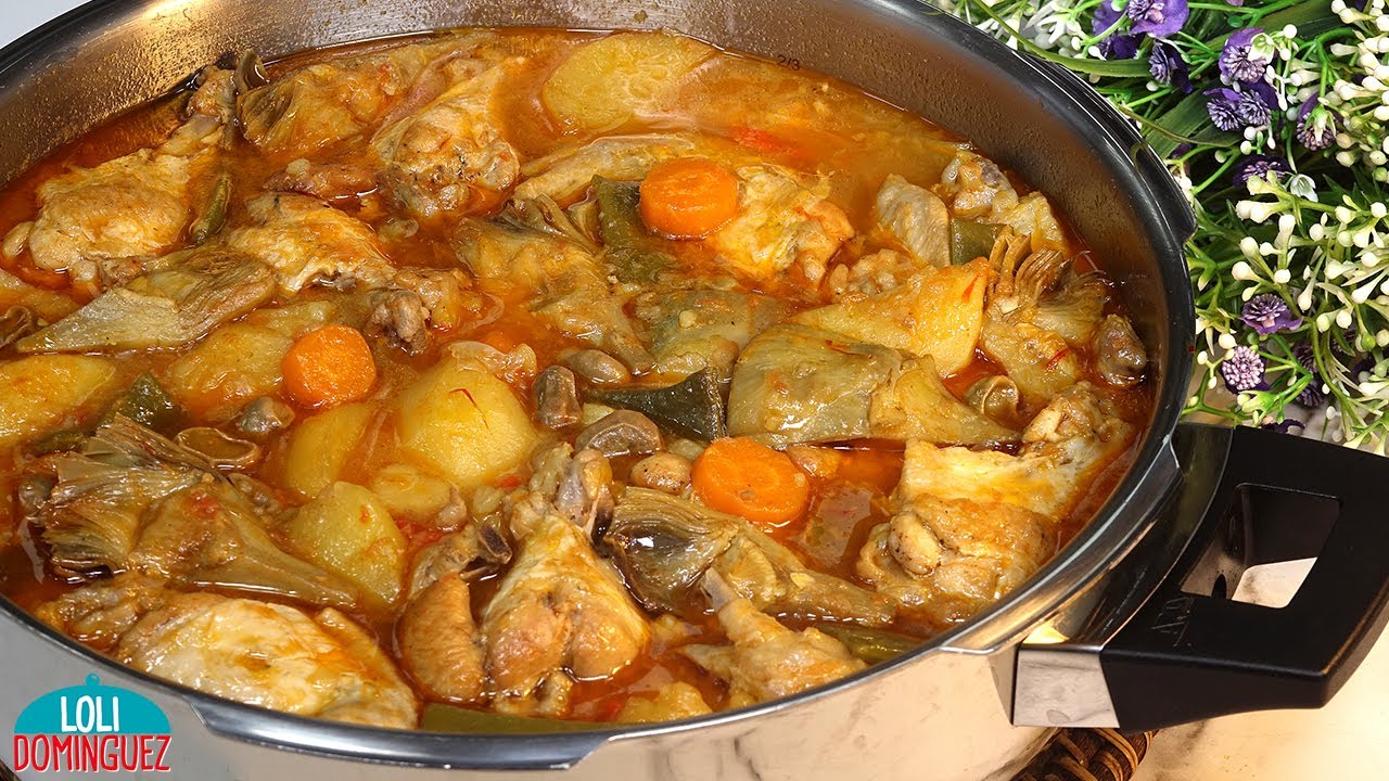 ESTOFADO DE POLLO CON VERDURAS. Receta saludable, fácil y deliciosa que apetece en cualquier época