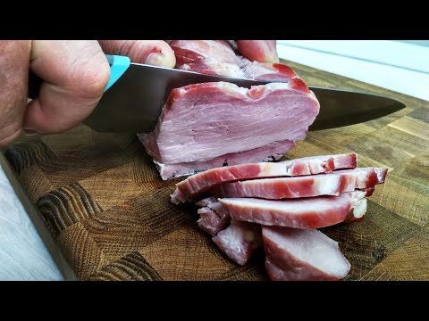 Вопрос: Как нарезать ветчину?