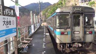 2024.1.7. 土讃線 JR四国1000形普通列車 大歩危→多度津 乗車記