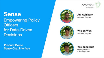 LLMs in Public Service & Government: Sense - Empowering Policy Officers for Data-Driven Decisions