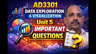 AD3301 DATA EXPLORATION AND VISUALIZATION - Unit 5 Important Questions