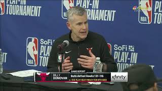Billy Donovan Postgame Interview | Atlanta Hawks vs Chicago Bulls - 4.17.24