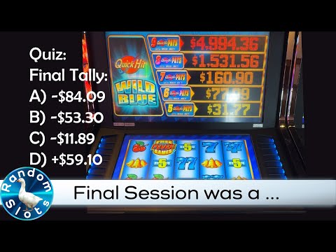 Quick Hit Wild Blue Slot Machine Bonus