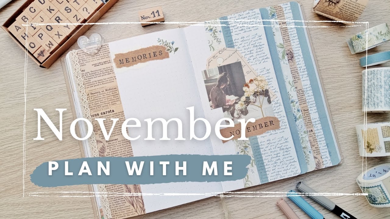 November 2022 | Plan with me | Bullet Journal Setup - Petals ...