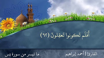 ما تيسر من سورة يس  القارئ | أحمد إبراهيم