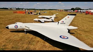 MASSIVE 1/5 SCALE RC AVRO VULCAN XH558 - FOUR GAS TURBINES AT BMFA NATIONALS FLIGHTLINE # 1- 2018