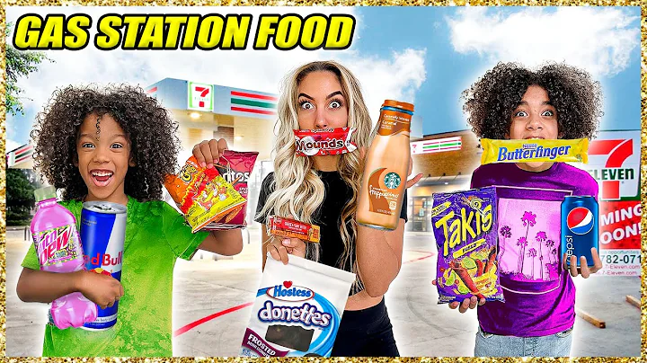 Eating Only GAS STATION FOOD for 24 Hours!!