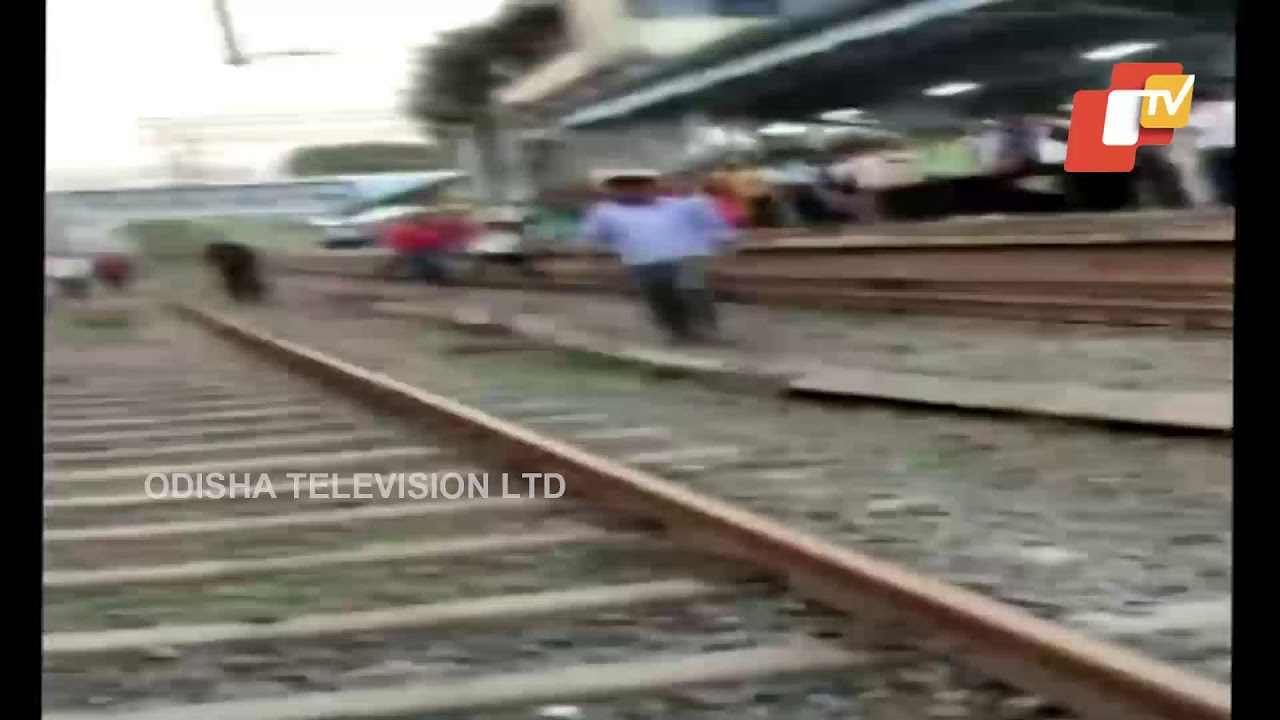Man Gets Stuck Between Platform & Train In Maharashtra - YouTube