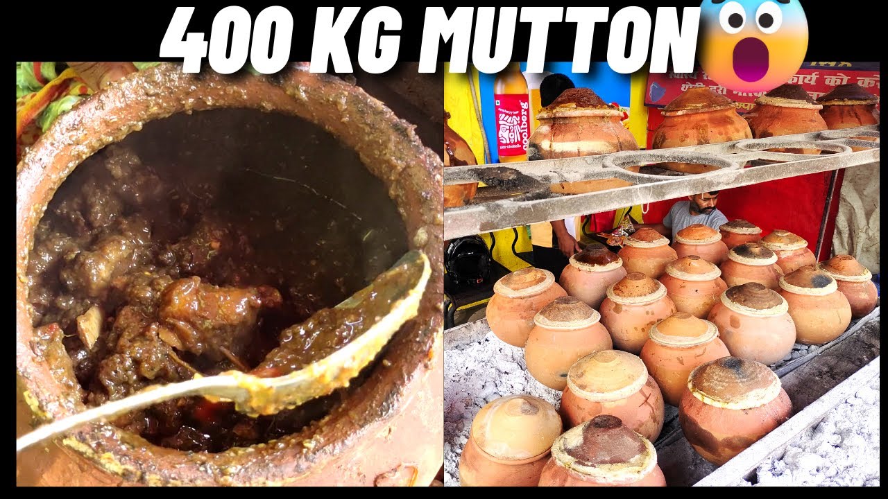 Patna के Champaran Meat House में 400kg Mutton Champaran Ka Original Ahuna Mutton YouTube