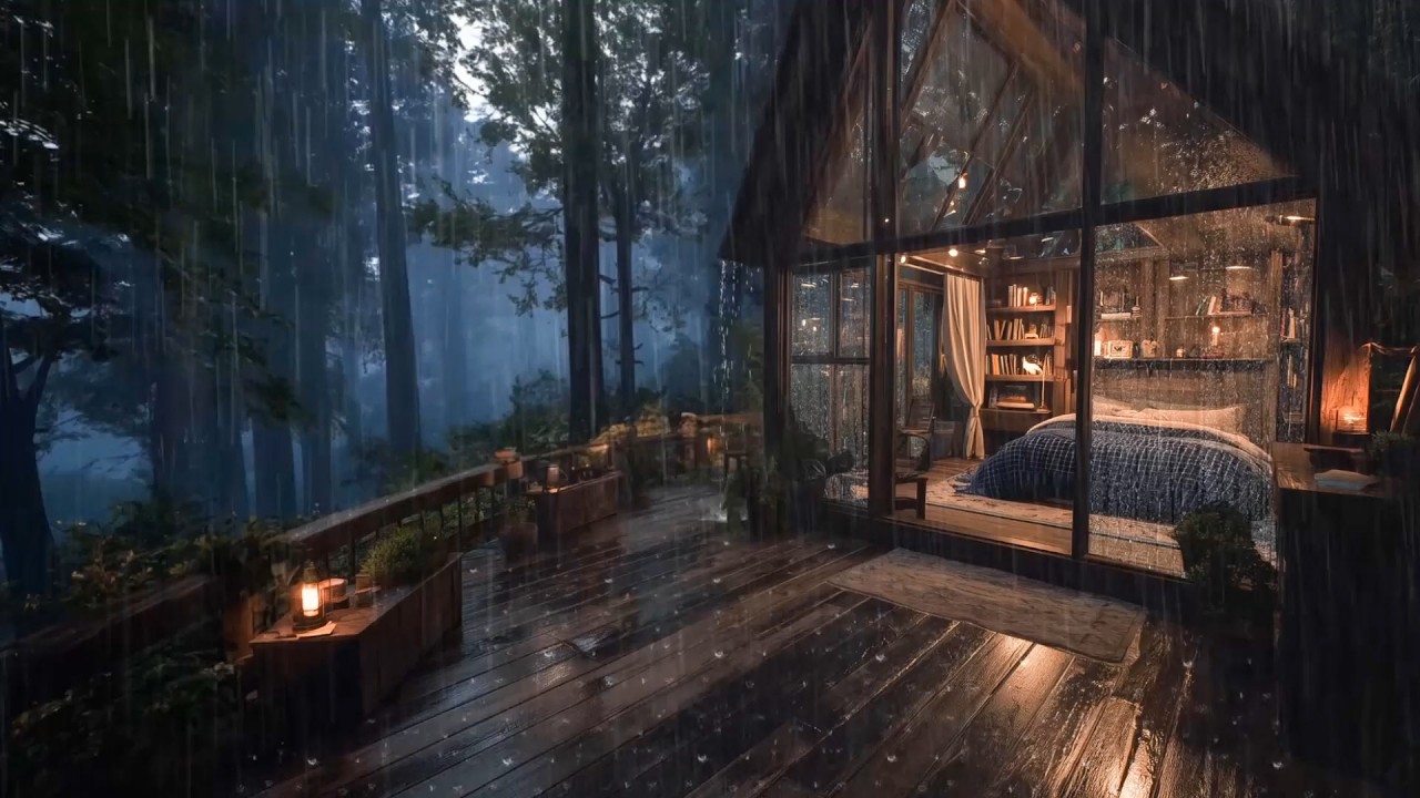 Forest Rain Ambience for Focus | Stress Relief, Study, Sleep Sounds