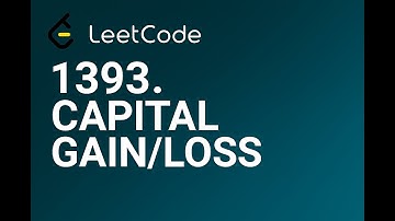 1393. Capital Gain/Loss || Leetcode - Medium || #leetcodesql #Leetcode1393 #sql #leetcode