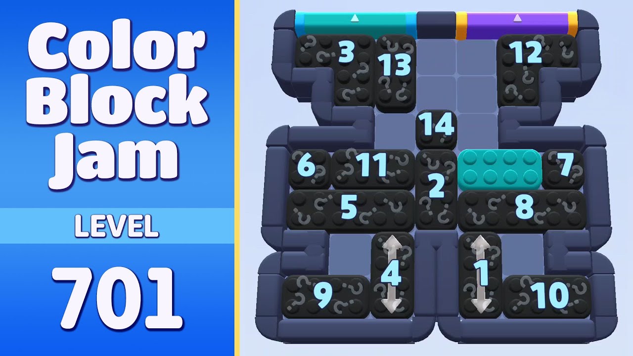 Color Block Jam - Level 701 Walkthrough 🧩 | Solution & Gameplay