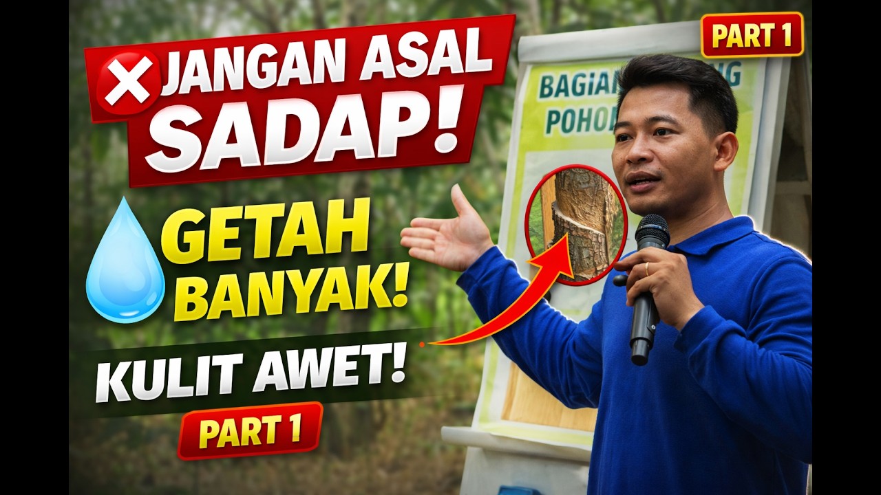 Jangan Asal Sadap! Ini Cara Biar Getah Banyak & Kulit Awet | Klinik Karet Part 1