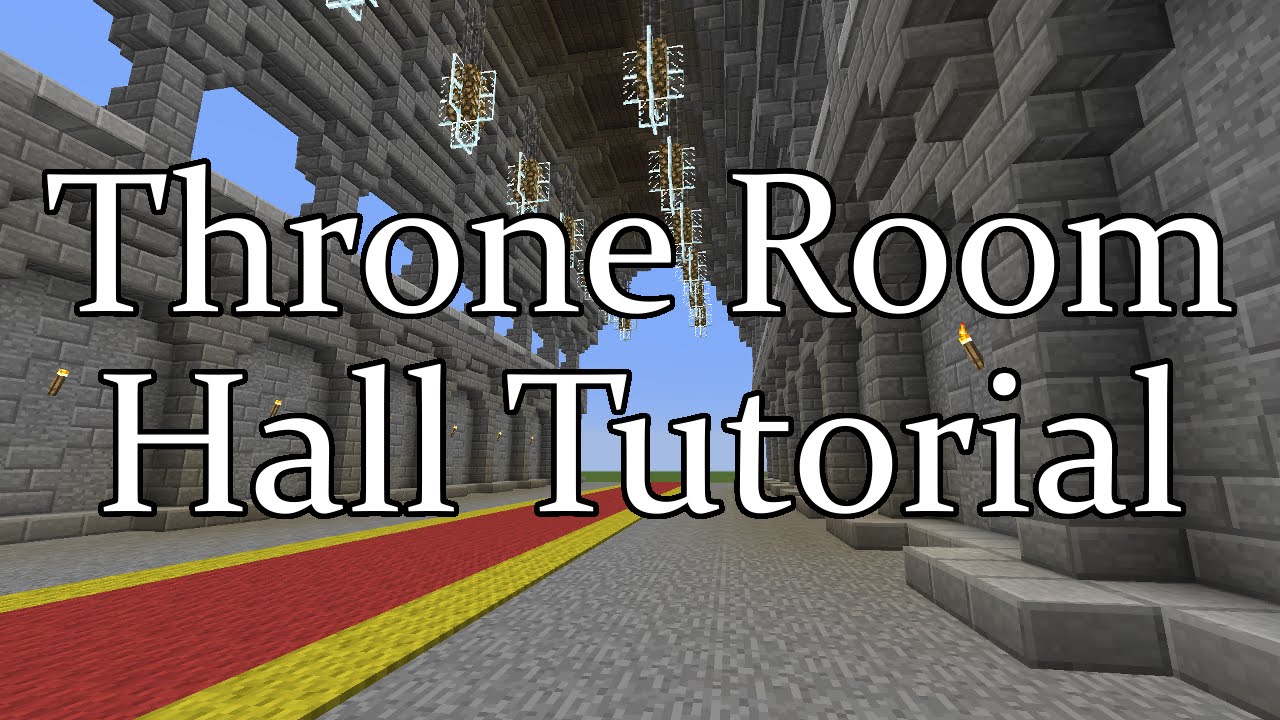 Minecraft Throne Room Hall Tutorial