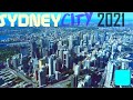 Sydney Skyline 2021 Aerial Vision of Barangaroo Harbour Bridge Opera House Darling Harbour Circular