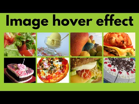 How to create image hover effect using css and html