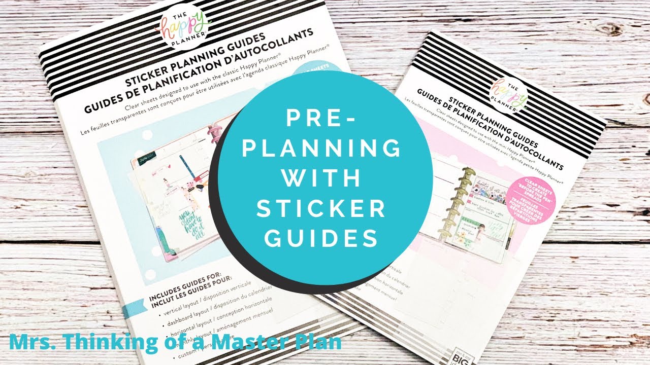 How I Pre-Plan with the New Happy Planner Sticker Guides // Spring 2020 Release