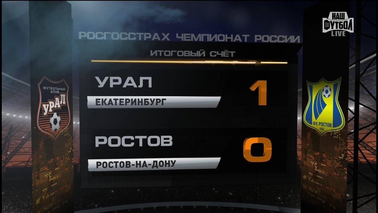 Урал - Ростов 1:0 видео