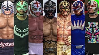 The Evolution Of Rey Mysterio Entrances ( Wrestlemania XIX To WWE 2K15 )