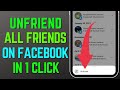How to Unfriend All  Your Facebook Friends At Once in 2023 (Easy) | Remove All Facebook Friends