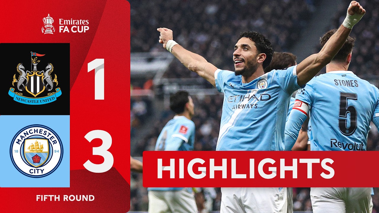 Marmoush's incredible DOUBLE ✌️ | Newcastle United (1-3) Manchester City | Emirates FA Cup 2025-26