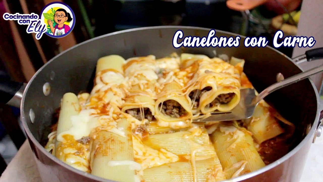 Preparando unos Riquísimos CANELONES CON CARNE