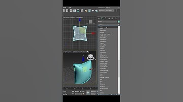 #shorts 3ds max How To Make Realistic Pillow In 3ds Max Using Cloth Modifier