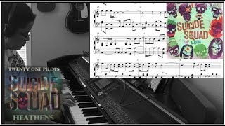Twenty One Pilots- Heathens from Suicide Squad w/SHEET MUSIC(Piano Cover by Jen Msumba)
